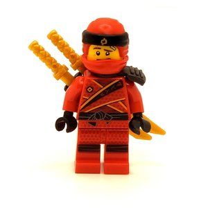 LEGO Minifigure Kai Sons of Garmadon  Ninjago Red Ninja W/ SWORD C0500